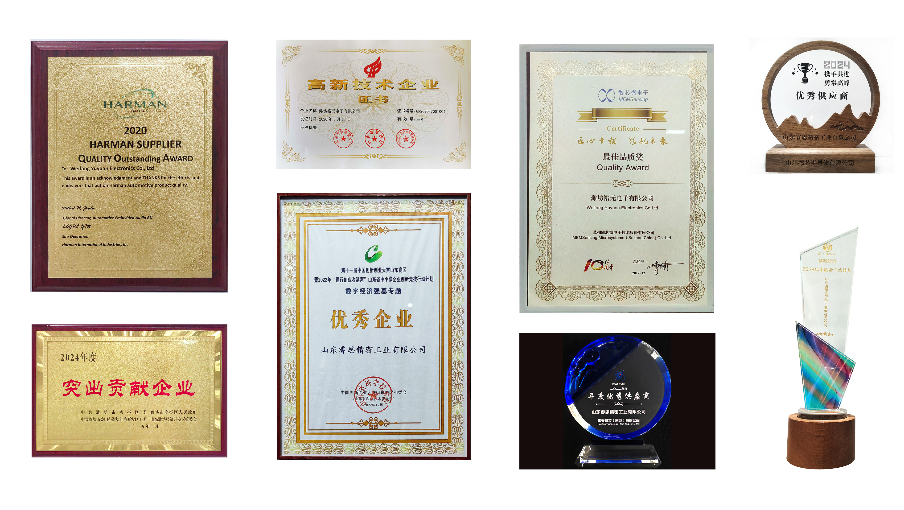 Honors & Certifications